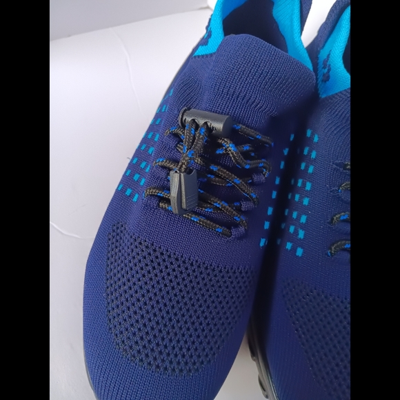 💙 Slow Man Walking Shoes Air Cushion Mesh Slip on 39.5 9 Blue Womens - Picture 4 of 10